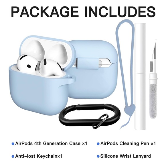 NWT- Blue / White Protective Case for AirPods Pro- Never opened. - Picture 4 of 8